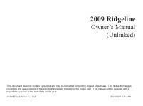 manual Honda-Ridgeline 2009 pag001