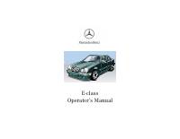manual Mercedes Benz-CLASE E 2001 pag001