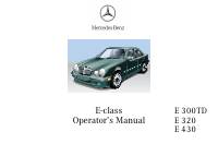 manual Mercedes Benz-CLASE E 1998 pag001