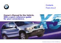 BMW X5 owner's manual - StartMyCar