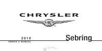 manual Chrysler-Sebring 2010 pag001