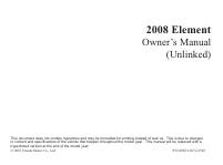 manual Honda-Element 2008 pag001