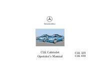 manual Mercedes Benz-CLASE CLK 2000 pag001