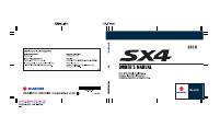 Руководство по эксплуатации для устройства Suzuki SX4/SX4 SEDAN